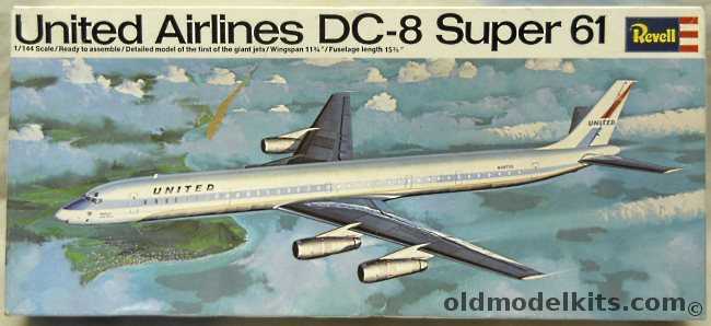 Revell 1/144 Douglas DC-8 Super 61 United Airlines, H270-250 plastic model kit